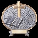 Religious Awards, Religious Medallions, Religious Resin Ovals.  Religious Colored Resin Trophy, Religious Resin Trophies & Praying Hands.