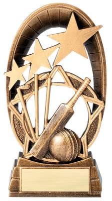 Jade Vetro Con Mezza Palla da Cricket Trophy Incisione Gratuita di 216 mm TD446L TD 